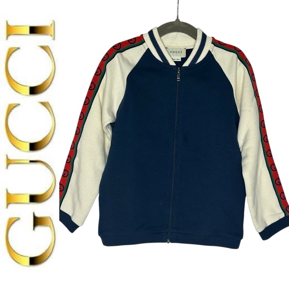 Kids NEW Gucci Interlocking G Cotton Jacket 36/M